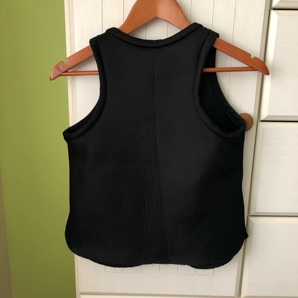 Structured Black Tank Top - Picture 2 of 3
